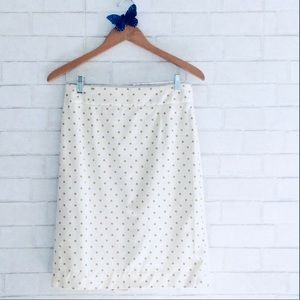 J. Crew Polka Dot Pencil Skirt Size 4
